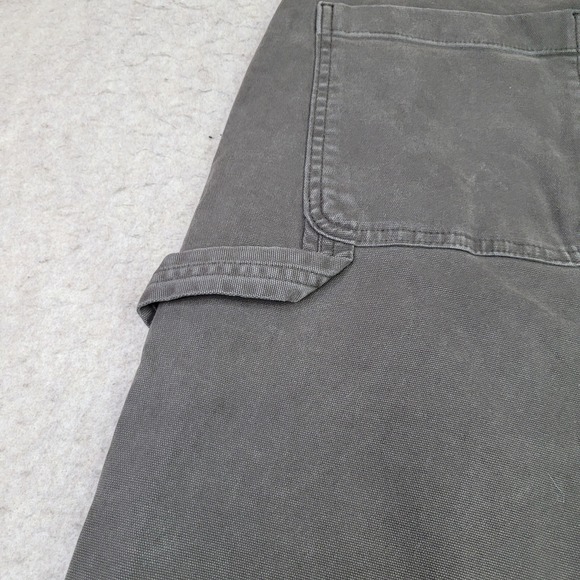 Abercrombie & Fitch Pants Mens Size 28x28 Moss Baggy Double Knee Canvas Workwear - Picture 7 of 13